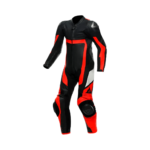 Dainese Gen-Z Kids Leather Suit - Fluo Red