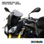 MRA Double-Bubble Racing Screen SMOKED - BMW S1000R 2014-2019