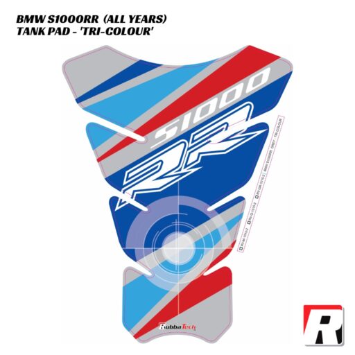 RubbaTech Tank Pad TRI COLOUR - BMW S1000RR 2009-2023