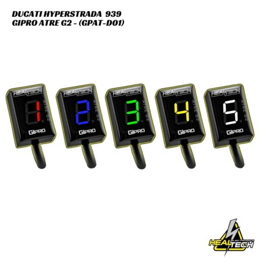 HealTech ATRE G2 Gear Indicator W/ Advanced Timing Eliminator - Ducati Hyperstrada 939 2016-2018