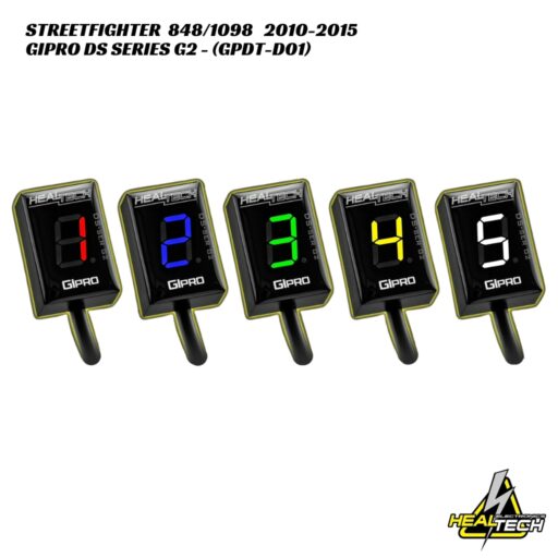HealTech GIpro DS-Series G2 Gear Indicator - Ducati Streetfighter 848/1098 2010-2015
