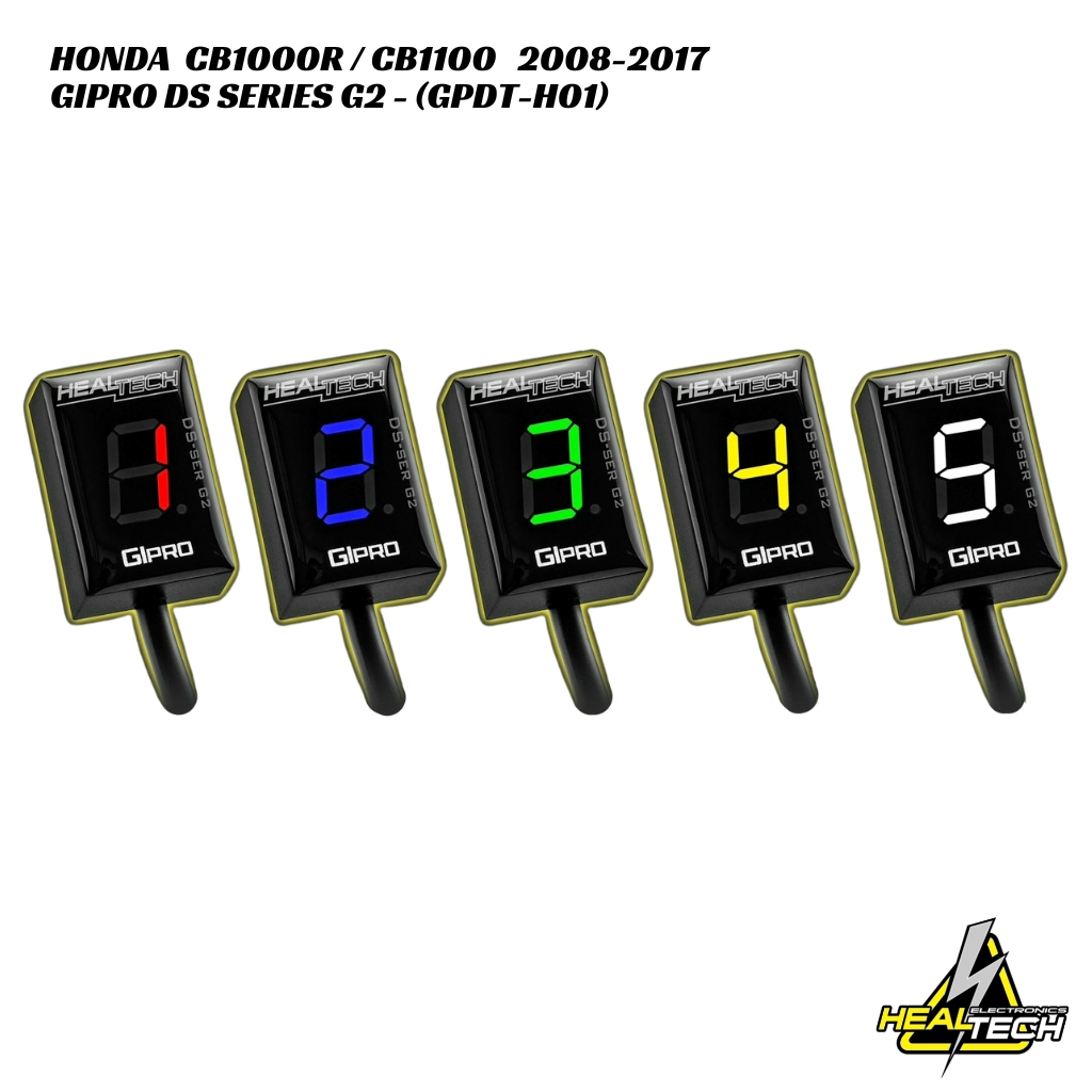 HealTech GIpro DS-Series G2 Gear Indicator Honda CB1000R CB1100 2008-2017 (1) HealTech GIpro DS-Series G2 Gear Indicator - Honda CB1000R / CB1100 2008-2017