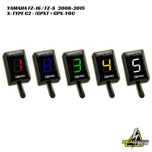 HealTech X-Type G2 Gear Indicator W/ Harness Kit - Yamaha FZ-16 / FZ-S 2008-2015