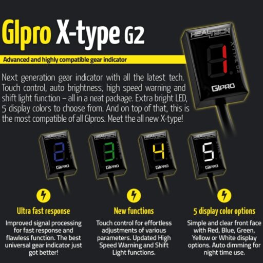 HealTech X-Type G2 Gear Indicator W/ Harness Kit - Yamaha MT-01 / MT-03 2005-2013