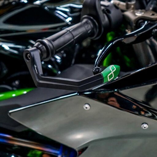 LighTech Aluminium Brake Side Lever Guard AXLE BASE - GREEN
