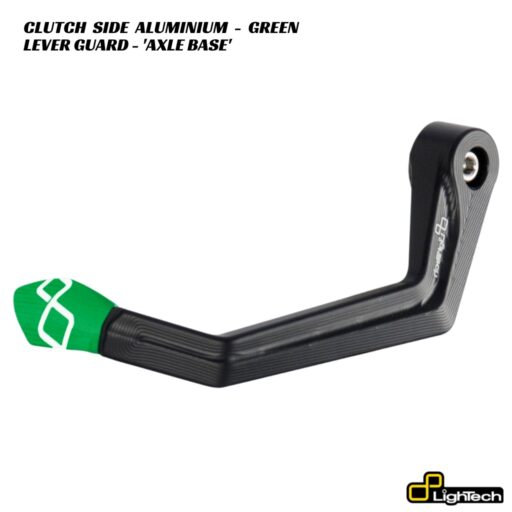 LighTech Aluminium Clutch Side Lever Guard AXLE BASE - GREEN