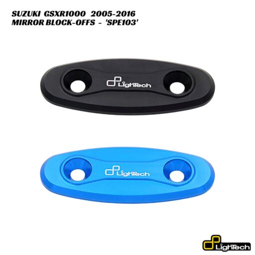 LighTech Mirror Block-Off Plates SPE103 - Suzuki GSXR1000 2005-2016