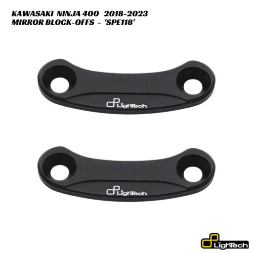 LighTech Mirror Block-Off Plates SPE118 - Kawasaki Ninja 400 2018-2023