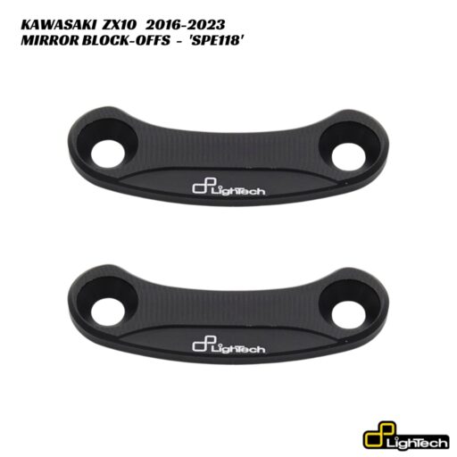 LighTech Mirror Block-Off Plates SPE118 - Kawasaki ZX10 2016-2023
