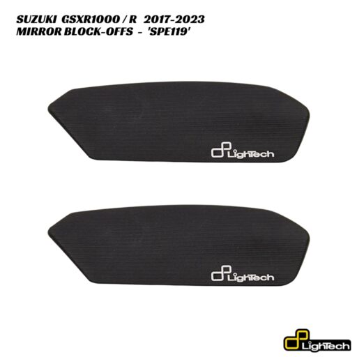 LighTech Mirror Block-Off Plates SPE119 - Suzuki GSXR1000 / GSXR1000R 2017-2023