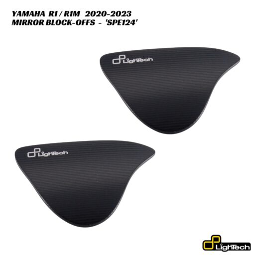 LighTech Mirror Block-Off Plates SPE124 - Yamaha R1 / R1M 2020-2023