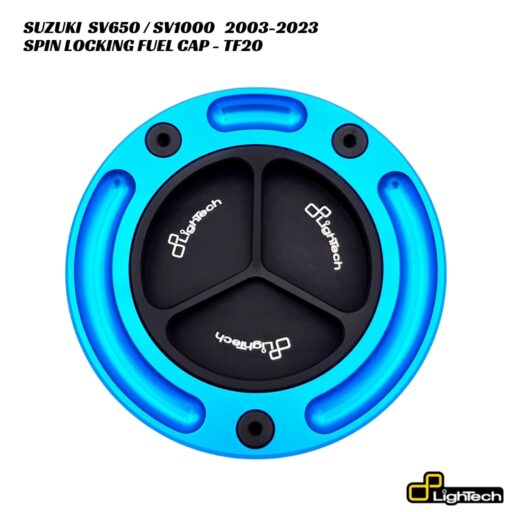 LighTech Spin Locking Fuel Cap TF20 - Suzuki SV650 / SV1000 2003-2023