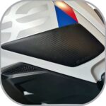 RubbaTech Knee Pads CARBON STYLE - BMW R1250GS RALLYE/TRIPLE BLACK
