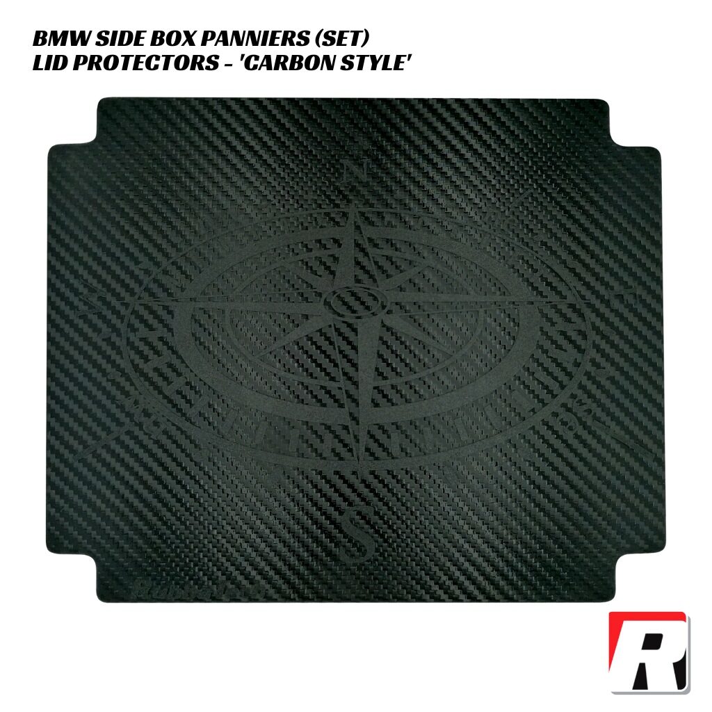 RubbaTech Lid Protectors Set CARBON STYLE - BMW Side Box Panniers