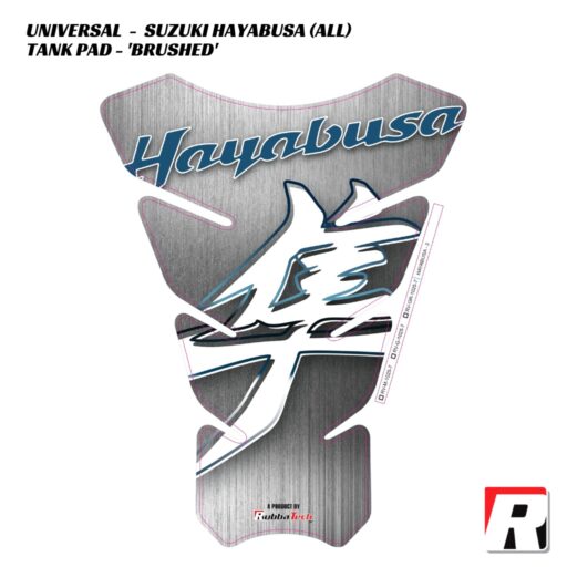 RubbaTech Tank Pad BRUSHED - Suzuki Hayabusa