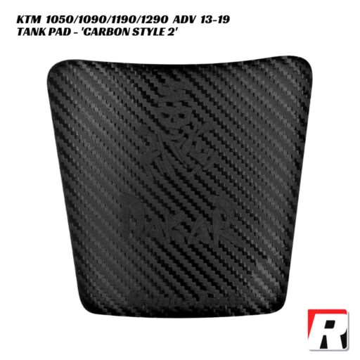RubbaTech Tank Pad CARBON STYLE 2 - KTM 1050/1090/1190/1290 Adventure 2013-2019