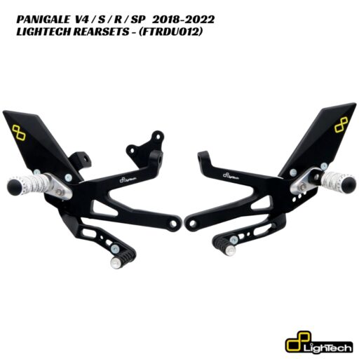 LighTech Adjustable Rearsets FTRDU012 - Ducati Panigale V4 / S / R / SP 2018-2022
