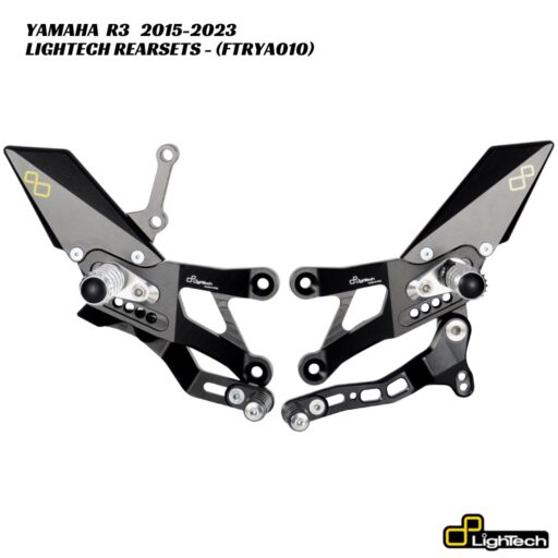 LighTech Adjustable Rearsets FTRYA010 - Yamaha R3 2015-2023