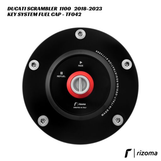 Rizoma Key System Fuel Cap TF042 - Ducati Scrambler 1100 2018-2023