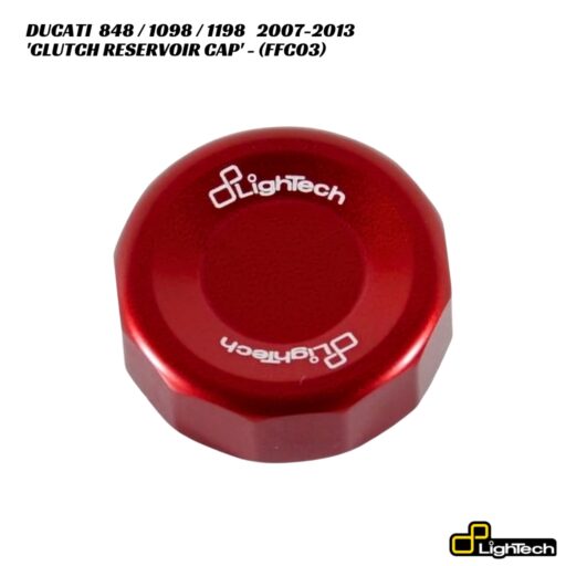 LighTech Aluminium Clutch Reservoir Cover FFC03 - Ducati 848 / 1098 / 1198 2007-2013