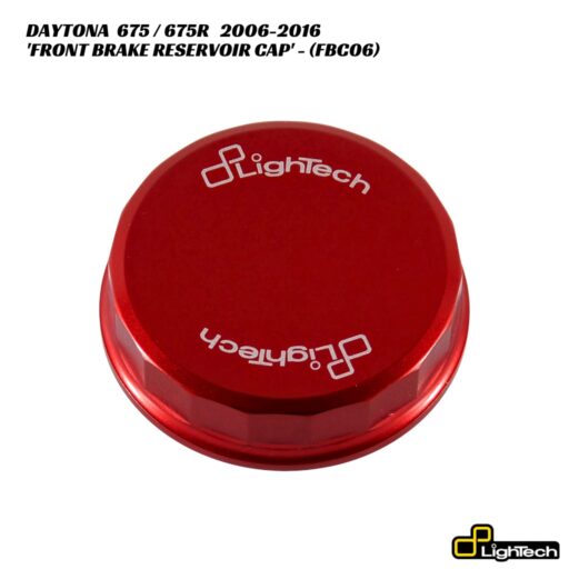 LighTech Aluminium Front Brake Reservoir Cover FBC06 - Triumph Daytona 675 / 675R 2006-2016