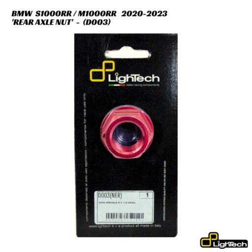 LighTech Aluminium Rear Axle Nut D003 - BMW S1000RR / M1000RR 2020-2023