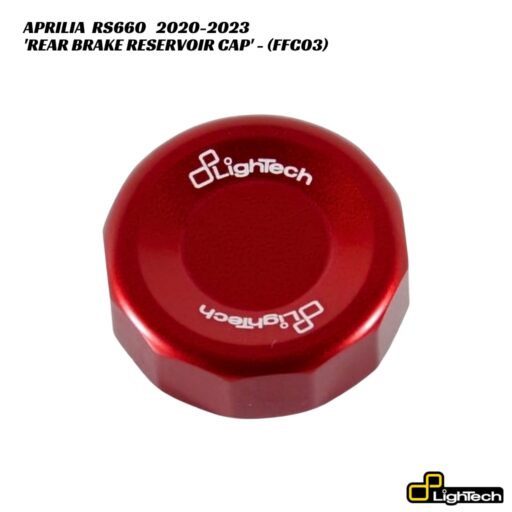 LighTech Aluminium Rear Brake Reservoir Cover FFC03 - Aprilia RS660 2020-2023