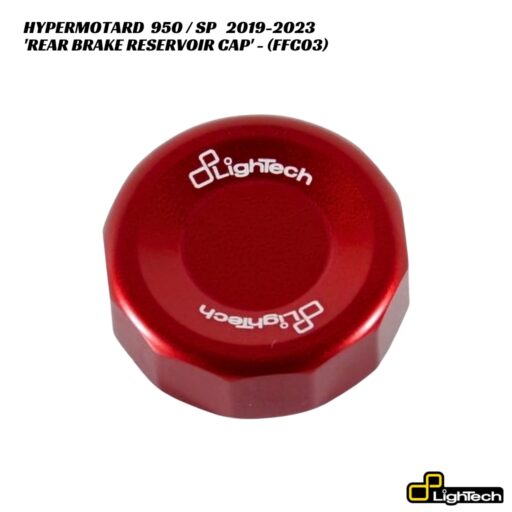 LighTech Aluminium Rear Brake Reservoir Cover FFC03 - Ducati Hypermotard 950 / SP 2019-2023