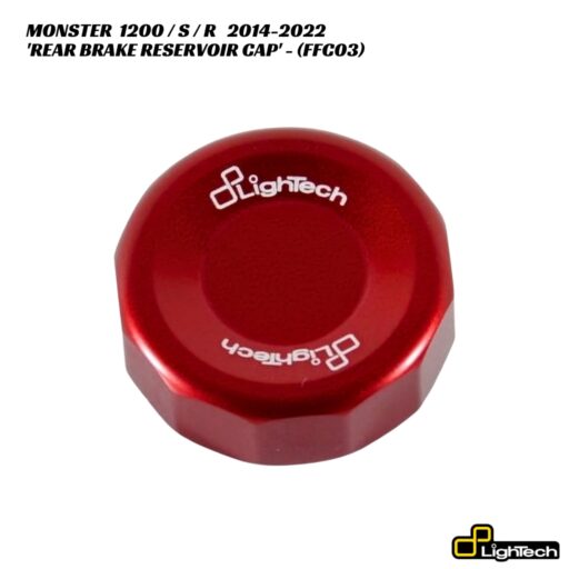 LighTech Aluminium Rear Brake Reservoir Cover FFC03 - Ducati Monster 1200 / S / R 2014-2022