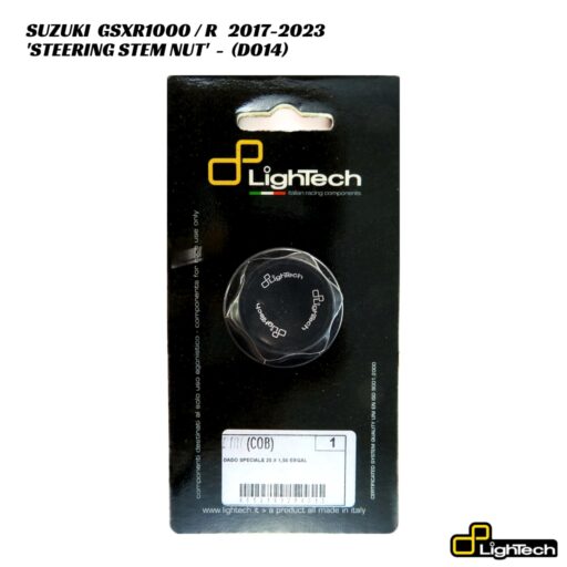 LighTech Aluminium Steering Stem Nut D014 - Suzuki GSXR1000 / R 2017-2023