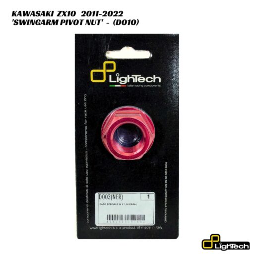 LighTech Aluminium SwingArm Pivot Nut D010 - Kawasaki ZX10 2011-2022