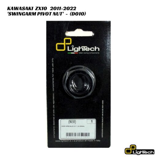 LighTech Aluminium SwingArm Pivot Nut D010 - Kawasaki ZX10 2011-2022