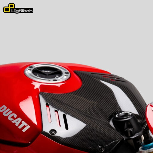 LighTech Carbon Fiber Front Tank Cover CARD0829 - Ducati Panigale V4 / V4S / V4R 2018-2022