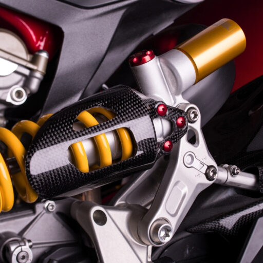 LighTech Carbon Fiber Rear Shock Cover CARD1039 - Ducati Panigale 1299 / S / R 2015-2017