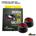 LighTech Front & Rear Axle Slider Kit ARKA101 - Kawasaki ZX6 2009-2023