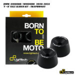 LighTech Front & Rear Axle Slider Kit BLACK - WAPBM401 - BMW S1000RR / M1000RR 2020-2023