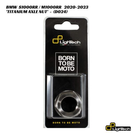 LighTech Titanium Thin Rear Axle Nut D024 - BMW S1000RR / M1000RR 2020-2023