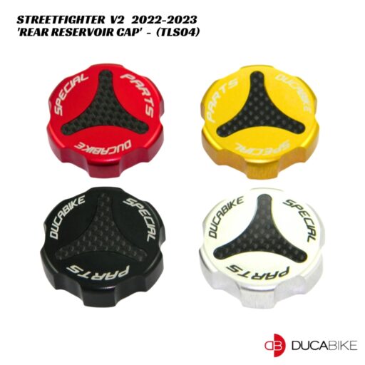 DucaBike Aluminium Rear Brake Reservoir Cover - TLS04 - Ducati Streetfighter V2 2022-2023