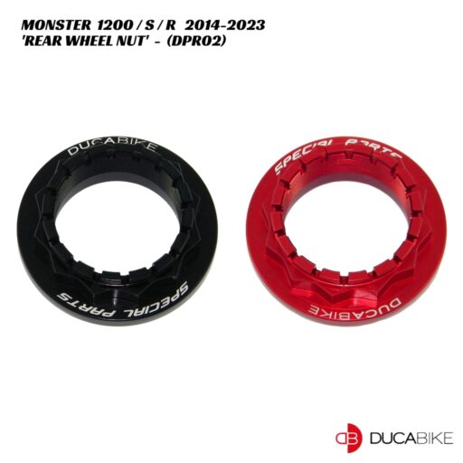 DucaBike Aluminium Rear Wheel Nut DPR02 - Ducati Monster 1200 / S / R 2014-2023