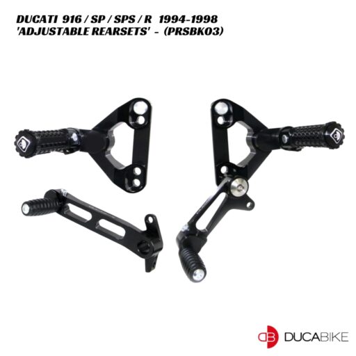 DucaBike Billet Adjustable Rearsets PRSBK03 - Ducati 916 / SP / SPS / R 1994-1998