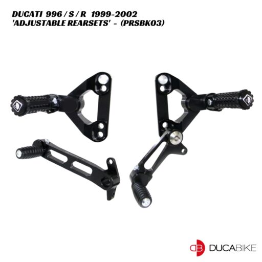 DucaBike Billet Adjustable Rearsets PRSBK03 - Ducati 996 / S / R 1999-2002