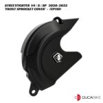 DucaBike Billet Front Sprocket Cover CP11D - BLACK - Ducati Streetfighter V4 / V4S / V4SP 2020-2023