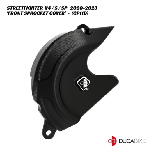 DucaBike Billet Front Sprocket Cover CP11D - BLACK - Ducati Streetfighter V4 / V4S / V4SP 2020-2023