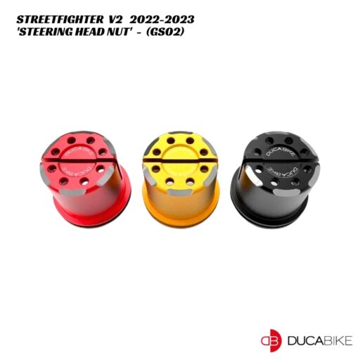 DucaBike Billet Steering Head Nut - GS02 - Ducati Streetfighter V2 2022-2023