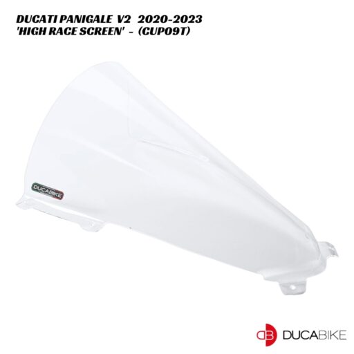 DucaBike High Race Screen CUP09T - CLEAR - Ducati Panigale V2 2020-2023