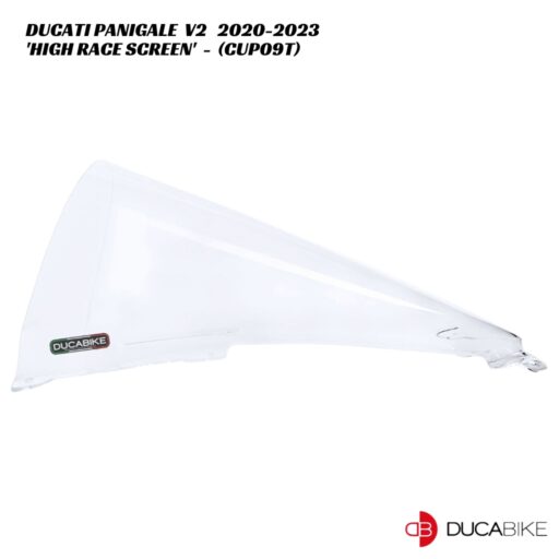 DucaBike High Race Screen CUP09T - CLEAR - Ducati Panigale V2 2020-2023