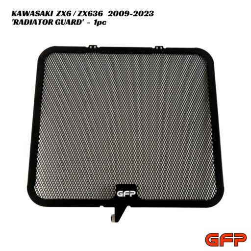 GFP Aluminium Radiator Guard - 1pc - Kawasaki ZX6 / ZX636R 2009-2023