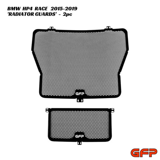 GFP Aluminium Radiator & Oil Cooler Guards - 2pc - BMW HP4 Race 2015-2019