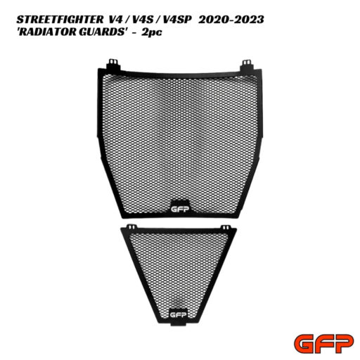 GFP Aluminium Radiator & Oil Cooler Guards - 2pc - Ducati Streetfighter V4 / S / SP 2020-2023