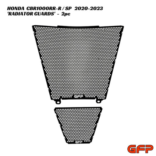 GFP Aluminium Radiator & Oil Cooler Guards - 2pc - Honda CBR1000RR-R / SP 2020-2023